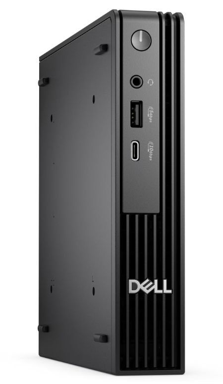 Desktop PC Dell Pro Mini PC, Intel Core i3 -14100T (4 C / 8 T, 2.7 GHz - 4.4 GHz, 12 MB cache, 35 W), 8 GB DDR5, 512 GB SSD, Fara unitate optica, Intel UHD Graphics 730 Partajata, 90 W, Windows 11 Pro