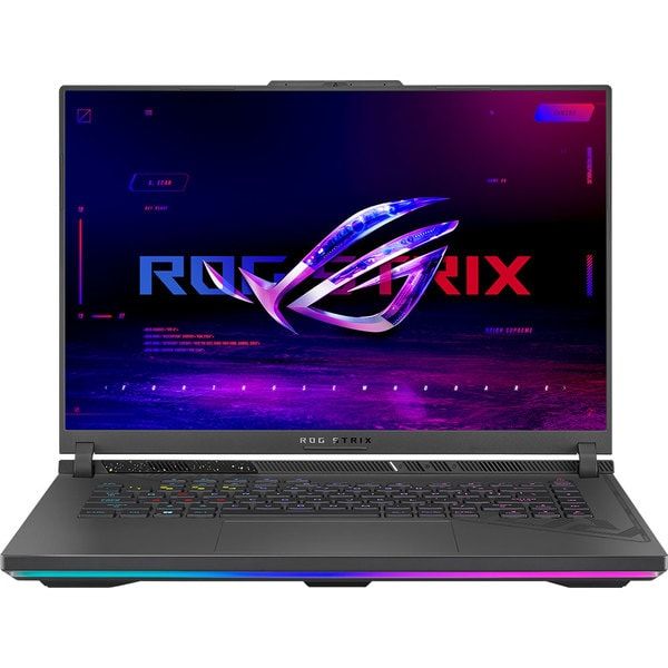 Laptop ASUS ROG Strix G16 G614PW-RV035, 16 inch 1920 x 1200, AMD Ryzen 9 8940HX (16 C / 32 T, 2.4 GHz - 5.3 GHz, N/A cache, N/A), 32 GB DDR5, 1 TB SSD, Nvidia GeForce RTX 5080, Fara sistem de operare, Tastatura US, Eclipse Gray