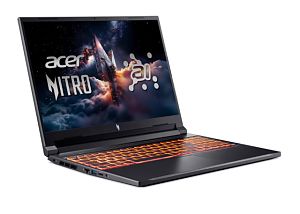 Laptop Acer Nitro V 16 AI ANV16-42-R0W6, 16 inch 1920 x 1200, AMD Ryzen 7 260 (8 C / 16 T, 3.8 GHz - 5.1 GHz, 24 MB cache, 45 W), 32 GB DDR5, 1 TB SSD, Nvidia GeForce RTX 5070, Windows 11 Home, Tastatura US, Negru