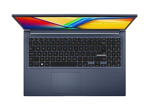 Laptop ASUS AMD Ryzen Vivobook 15, 15.6 inch 1920 x 1080 pixeli, AMD Ryzen AI 7 170 (8 C / 16 T, 3.2 GHz - 4.75 GHz, L2 Cache: 4 MBL3 Cache: 16 MB cache, 54 W), 8 GB DDR5, 512 GB SSD, Intel Graphics 680M, Fara sistem de operare, Tastatura English, Albastru inchis
