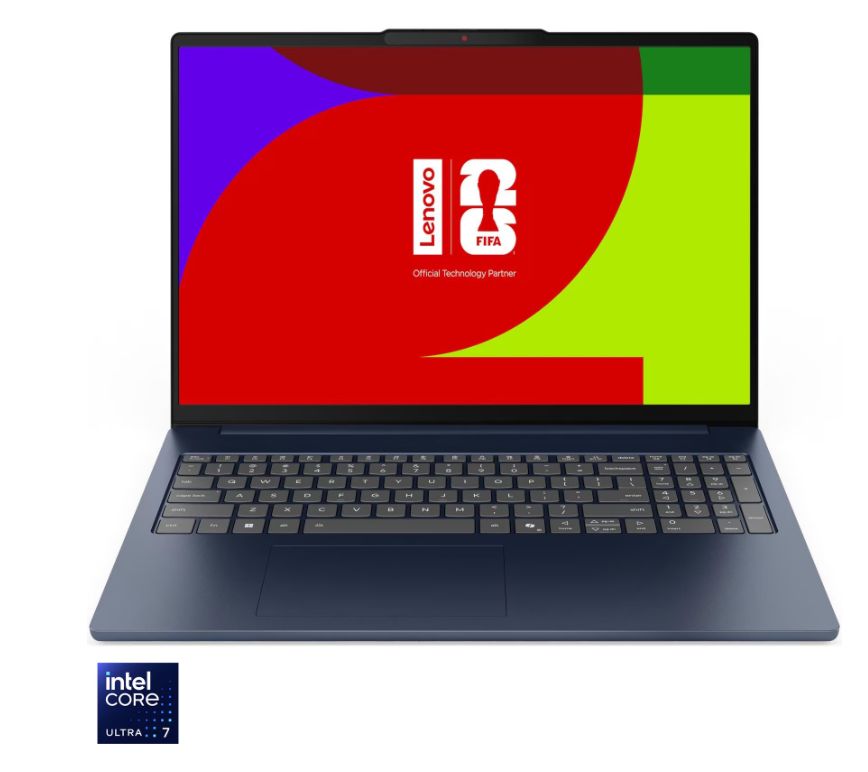 Laptop Lenovo IdeaPad Slim 5 16IPH11 83S6006PRM, 16 inch 2880 x 1800, Intel Core ultra 7 356H (16 C / 16 T, N/A - 4.7 GHz, 18 MB Intel® Smart Cache cache, N/A), 32 GB DDR5, 1 TB SSD, Intel Intel Graphics, Free DOS, Tastatura English, Cosmic Blue