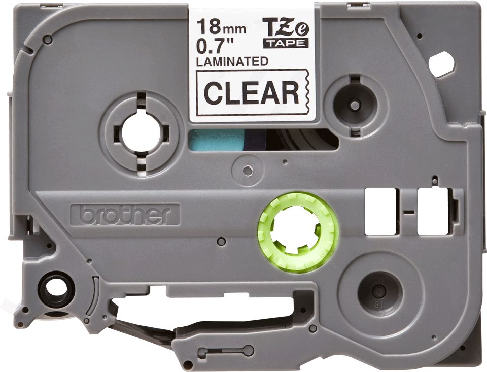 18MM BLACK ON CLEAR TAPE