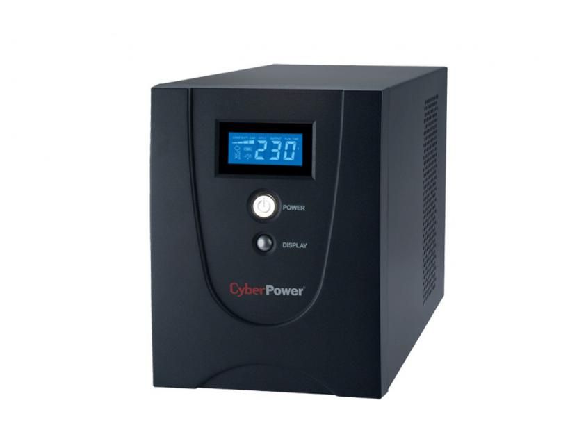 UPS Cyber Power VALUE2200EILCD, 2200 VA, 1320 W, cu management, line-interactive, 6x C13, 1x C14, 1x RJ45, 1x USB, 12.0V/9.0Ah LCD, Tower, Negru
