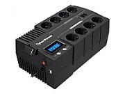 UPS Cyber Power BR1200ELCD, 1200 VA, 720 W, cu management, line-interactive, 8x Schuko, 1x RJ45, 1x USB, 12V 5.8Ah LCD, Brick, Negru