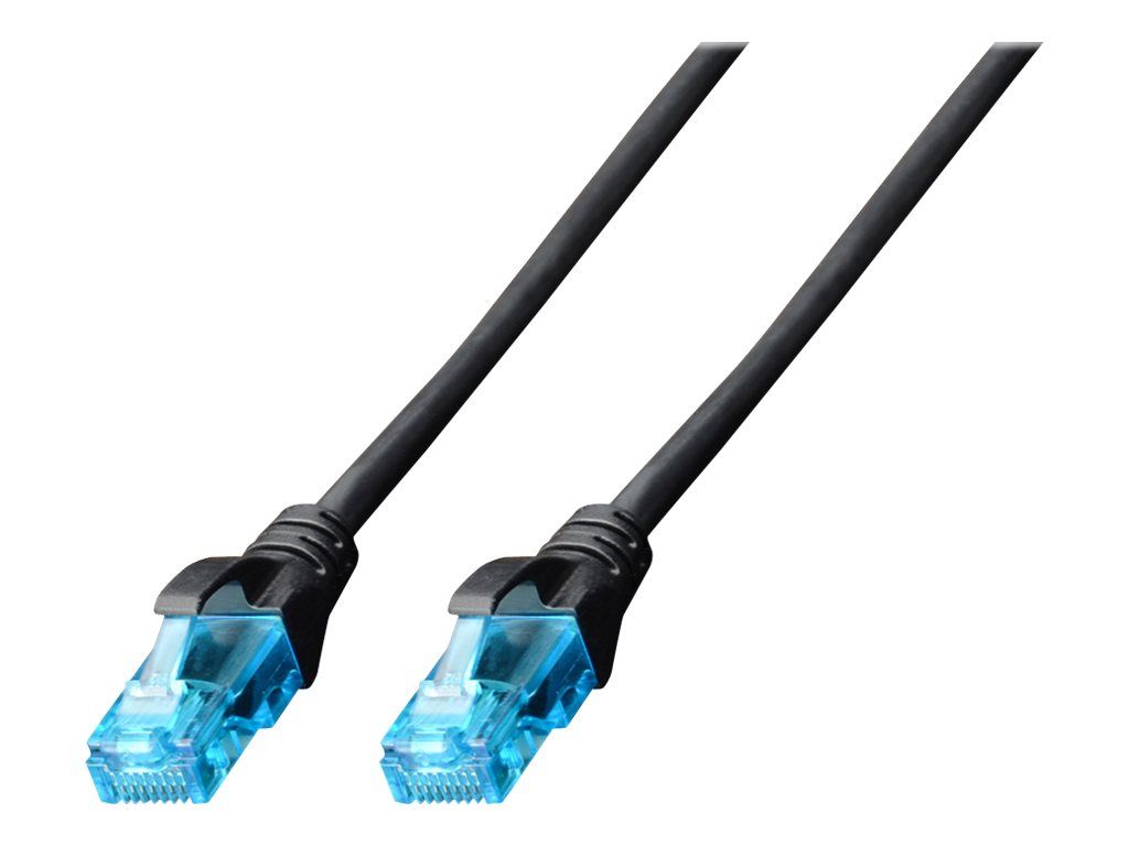 DIGITUS CAT 5e U-UTP patch cable PVC AWG 26/7 length 3 m color black