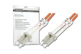 DIGITUS DK-2533-01 Fiber Optic Patch Cord LC/LC duplex 1m Multimode OM2