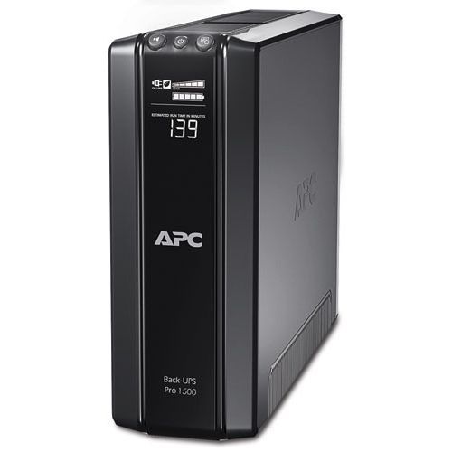 UPS APC BR1500GI, 1500 VA, 865 W, cu management, line-interactive, 10x C13, 24V 9Ah Baterie cu plăci de plumb şi acid, LCD, Tower, Negru
