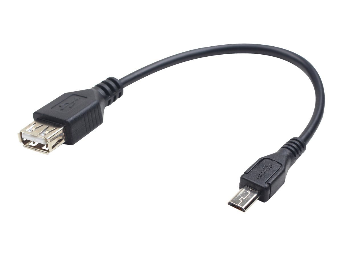 Gembird USB A - Micro-USB B, 0.15m USB cable USB 2.0 Black
