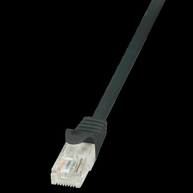 Patch cord Logilink  RJ45, 50 cm, negru