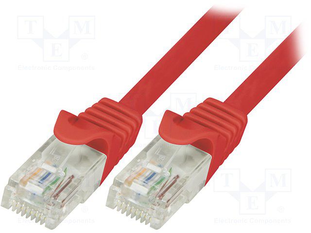 Patch cord Logilink  RJ45, 5 m, rosu