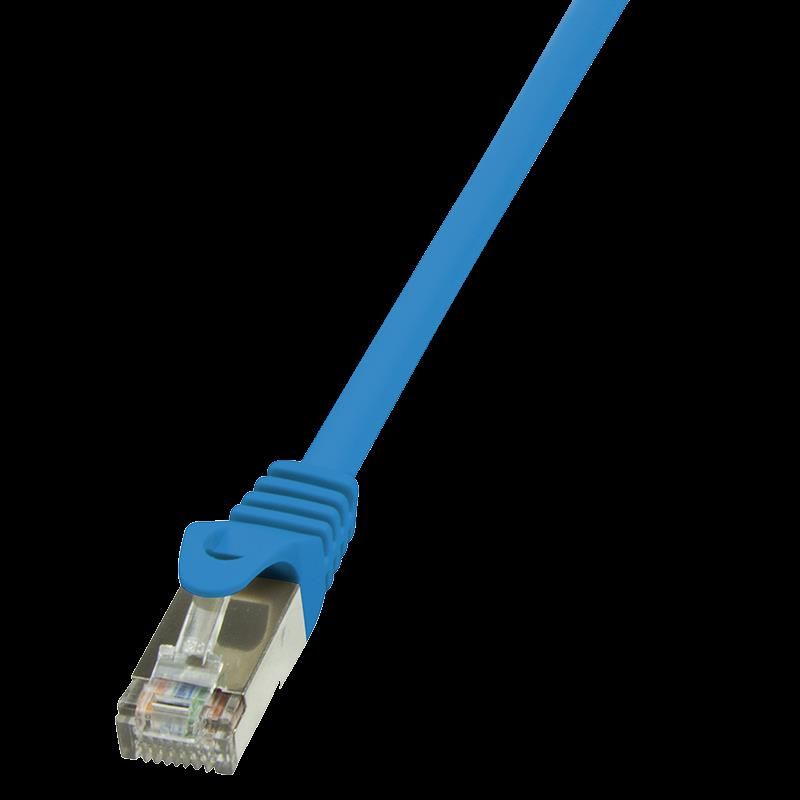 PATCH CORD FTP LOGILINK Cat5e, cupru-aluminiu, 0.25 m, albastru, AWG26, ecranat  CP1016S  (include TV 0.06 lei)