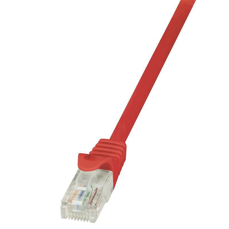 PATCH CORD UTP LOGILINK Cat6, cupru-aluminiu, 1 m, rosu, AWG24,  CP2034U  (include TV 0.06 lei)
