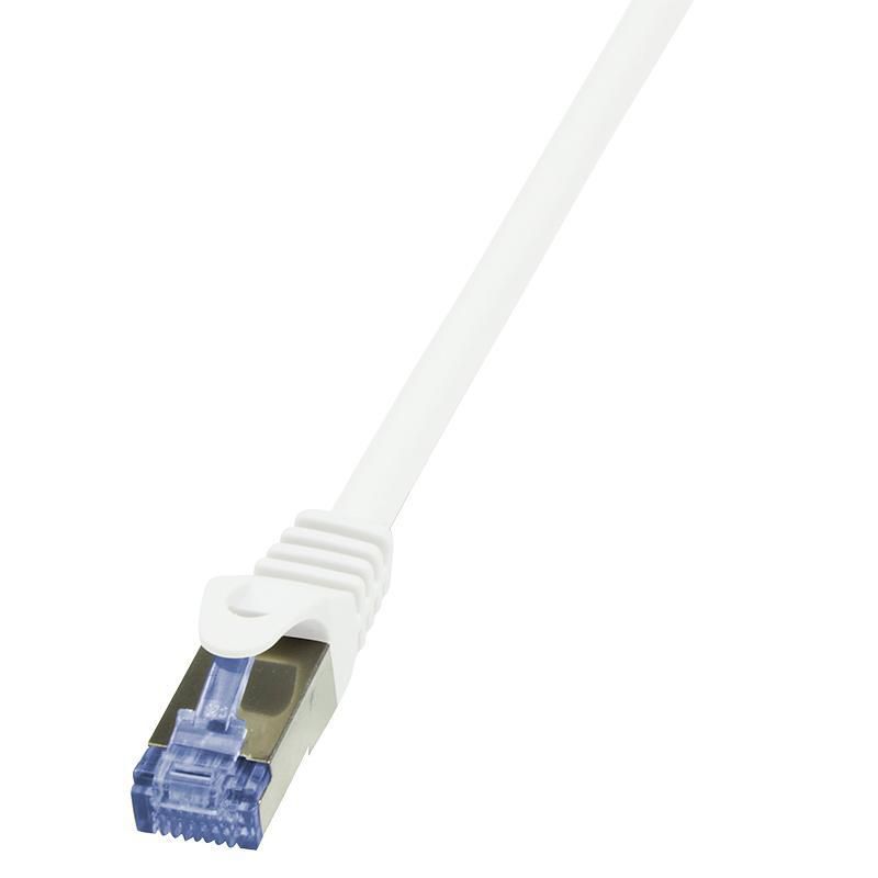 PATCH CORD S/FTP LOGILINK Cat6a, LSZH, cupru, 20 m, alb, AWG26, dublu ecranat  CQ3111S  (include TV 0.75 lei)