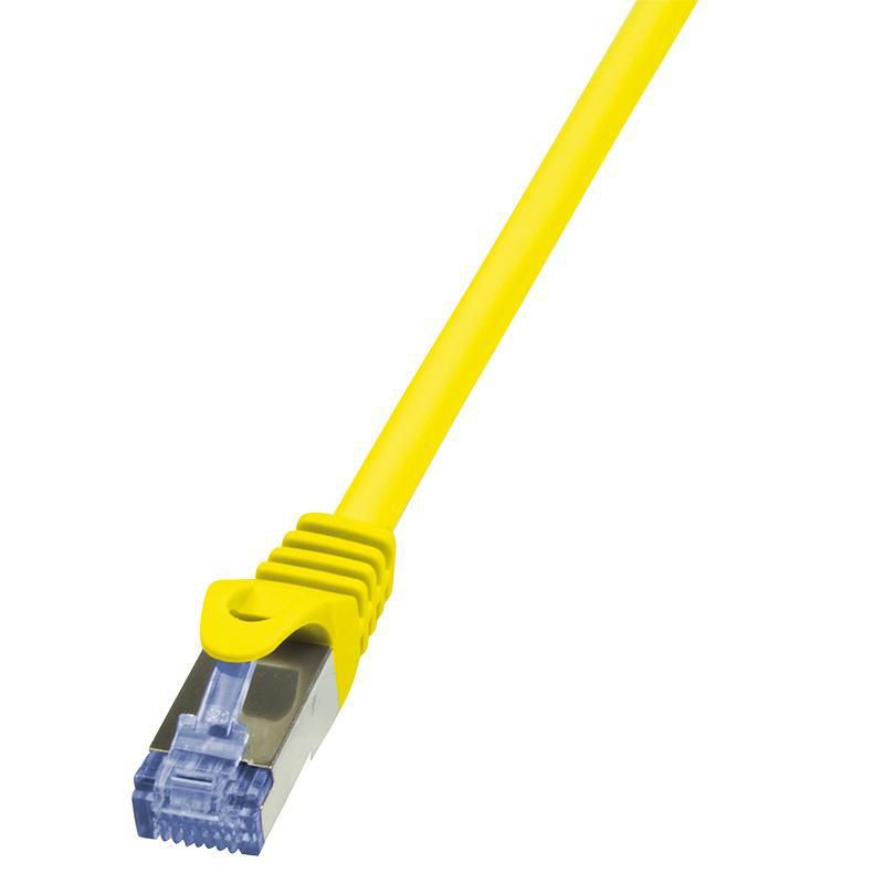 PATCH CORD S/FTP LOGILINK Cat6a, LSZH, cupru, 2 m, galben, AWG26, dublu ecranat  CQ3057S  (include TV 0.06 lei)