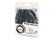 TILE prindere cablu GEMBIRD, 100pcs., 210*12 mm, din Velcro, black,  VT-210x12