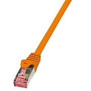 PATCH CORD S/FTP LOGILINK Cat6a, LSZH, cupru, 2 m, portocaliu, AWG26, dublu ecranat  CQ3058S  (include TV 0.06 lei)