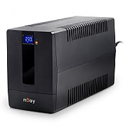 UPS nJoy PWUP-LI200H1-AZ01B, 2000 VA, 1200 W, cu management, line-interactive, 4x Schuko, 4 minute (50% sarcina), Tower, Negru