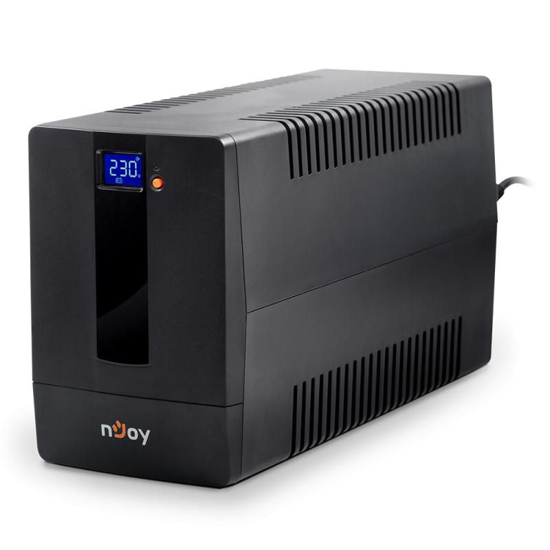 UPS nJoy PWUP-LI150H1-AZ01B, 1500 VA, 900 W, cu management, line-interactive, 4x Schuko, 7.5 minute (50% sarcina), Negru