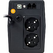 UPS nJoy PWUP-LI080H1-AZ01B, 800 VA, 480 W, cu management, line-interactive, 2x Schuko, 4 minute (50% sarcina), Negru