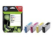 Cartus cerneala HP N9J73AE ,Black/tri-color ,1x250 pagini+3x300 pagini ,Original (364)