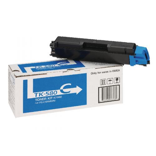 Cartus toner Kyocera 1T02KTCNL0 ,Albastru ,2800 pagini ,Original (TK-580c)