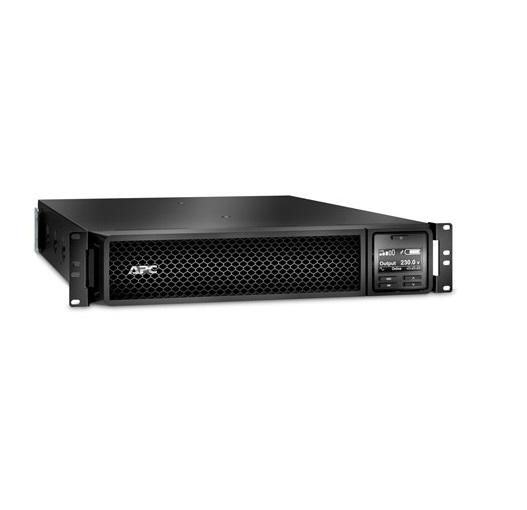 UPS APC SRT2200RMXLI-NC, 2200 VA, 1980 W, cu management, on-line double-conversion, 8x C13, 2x C19, 2x USB, 72V Baterie cu plăci de plumb şi acid, LCD, Rack 2U, Negru