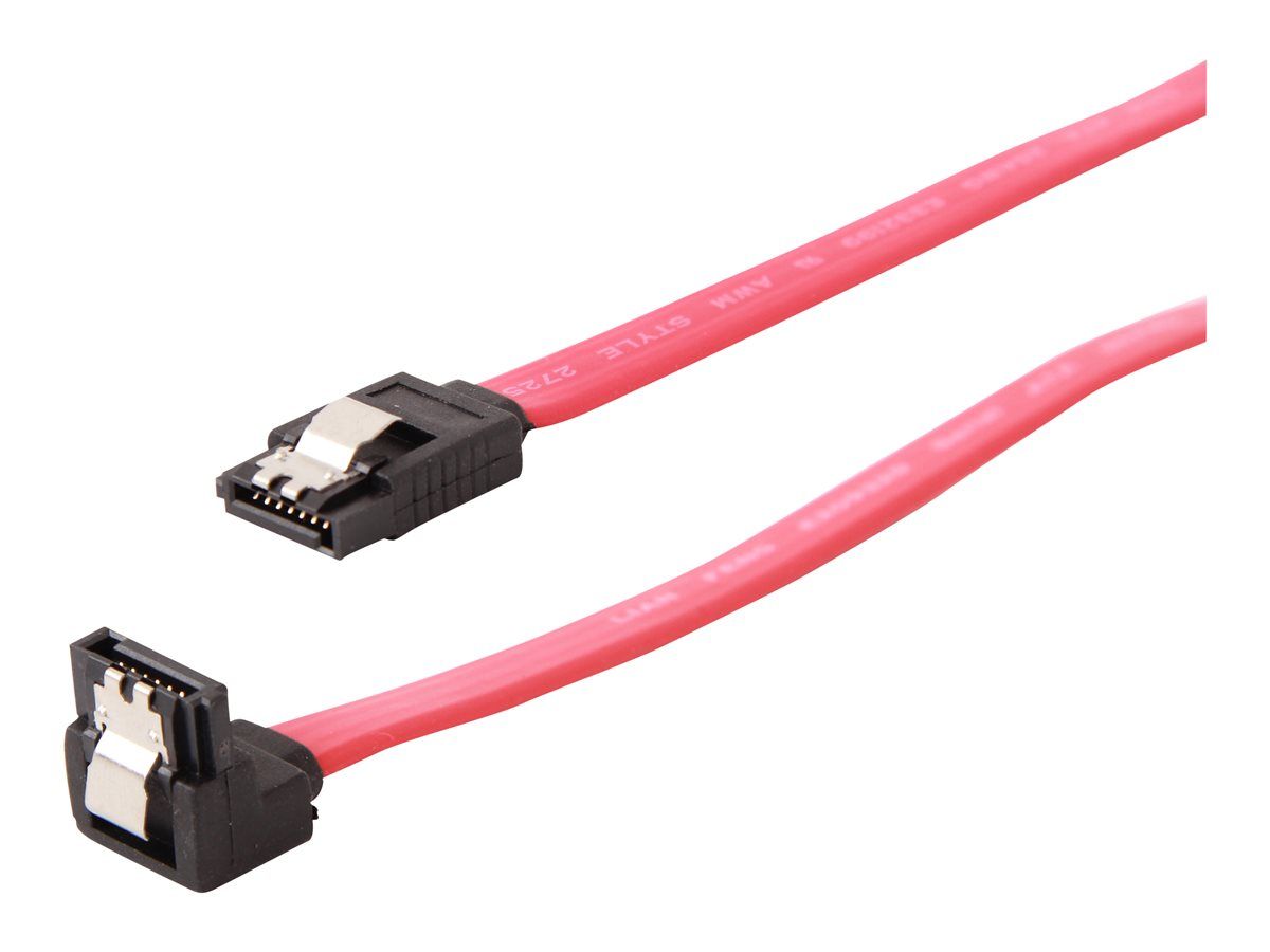 Cablu date Gembird  SATA III (T) - SATA III 90 grade (T), 30 cm, rosu