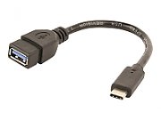 Adaptor Gembird  USB 3.2 gen 1 (Mama) - USB Type-C, 20 cm, negru, plastic