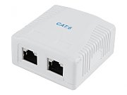 GEMBIRD NCAC-2F6-01 CAT6 FTP 2-port surface mount box