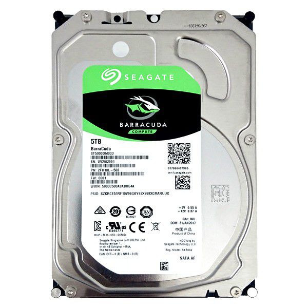 HDD desktop Seagate BarraCuda Compute 6 TB 3.5 inch SATA 3 5400 RPM 256 MB