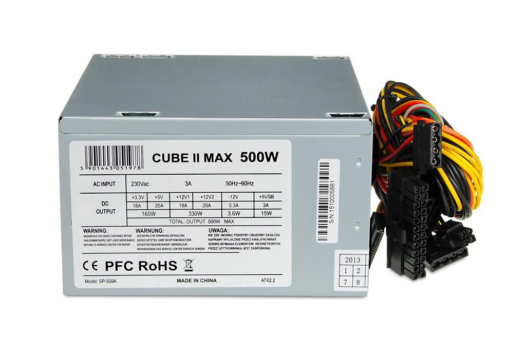 iBox CUBE II power supply unit 500 W ATX Silver