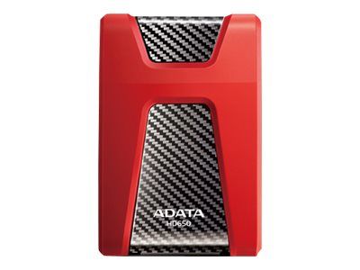 External HDD Adata Durable HD650, 2TB, USB 3.1, Rosu