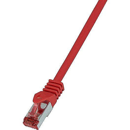 Patch cord FTP Logilink  RJ45, 25 cm, rosu, cupru