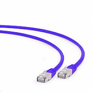 PATCH CORD S/FTP GEMBIRD Cat6a, LSZH, cupru, 5 m, violet, AWG27, dublu ecranat  PP6A-LSZHCU-V-5M  (include TV 0.15 lei)