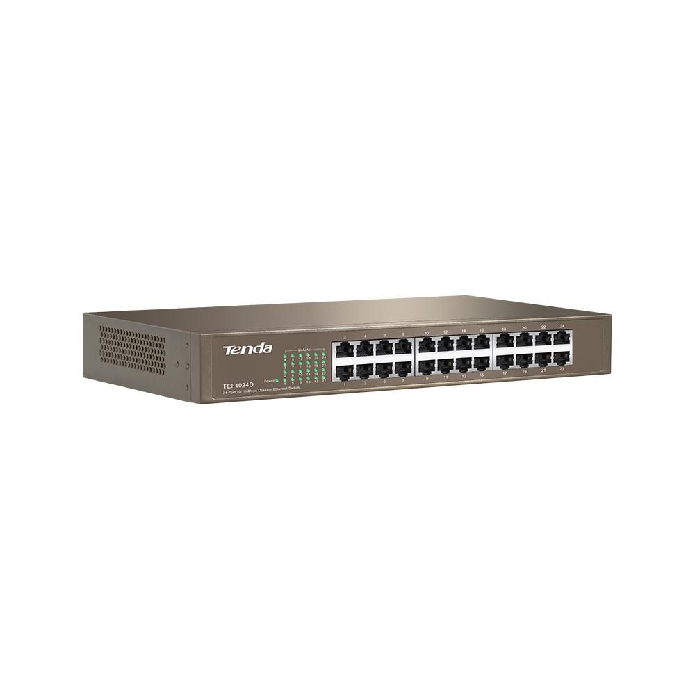 Switch Tenda TEF1024D, 24 porturi 10 / 100 Mbps