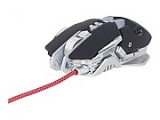 MOUSE GEMBIRD, gaming, cu fir, USB, optic, 4000 dpi, butoane/scroll 7/1, iluminare, butoane programabile, negru / gri,  MUSG-05  (include TV 0.15 lei)