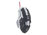 MOUSE GEMBIRD, gaming, cu fir, USB, optic, 4000 dpi, butoane/scroll 7/1, iluminare, butoane programabile, negru / gri,  MUSG-05  (include TV 0.15 lei)