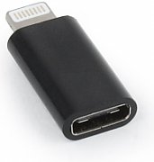 ADAPTOR GEMBIRD, pt. smartphone, Lightning (T) la USB Type-C (M), negru,  A-USB-CF8PM-01  (include TV 0.06 lei)