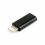 ADAPTOR GEMBIRD, pt. smartphone, Lightning (T) la USB Type-C (M), negru,  A-USB-CF8PM-01  (include TV 0.06 lei)