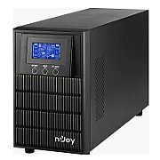 UPS nJoy PWUP-OL100AP-AZ01B, 1000 VA, 800 W, cu management, on-line, 3x Schuko, 9 minute (50% sarcina), Negru
