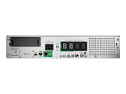UPS APC SMT750RMI2UC, 750 VA, 500 W, cu management, line-interactive, 4x C13, 1x C14, 1x RJ45, 1x USB, Baterie cu plăci de plumb şi acid, LCD, Rack 2U, Negru