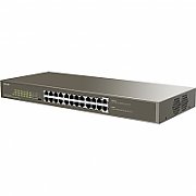 Switch Tenda TEG1124P-24-250W, 24 porturi 10/100/1000 Mbps