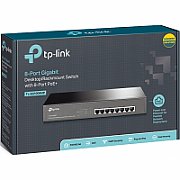 Switch TP-Link TL-SG1008MP, 8 porturi 10 / 100 / 1000 MBs