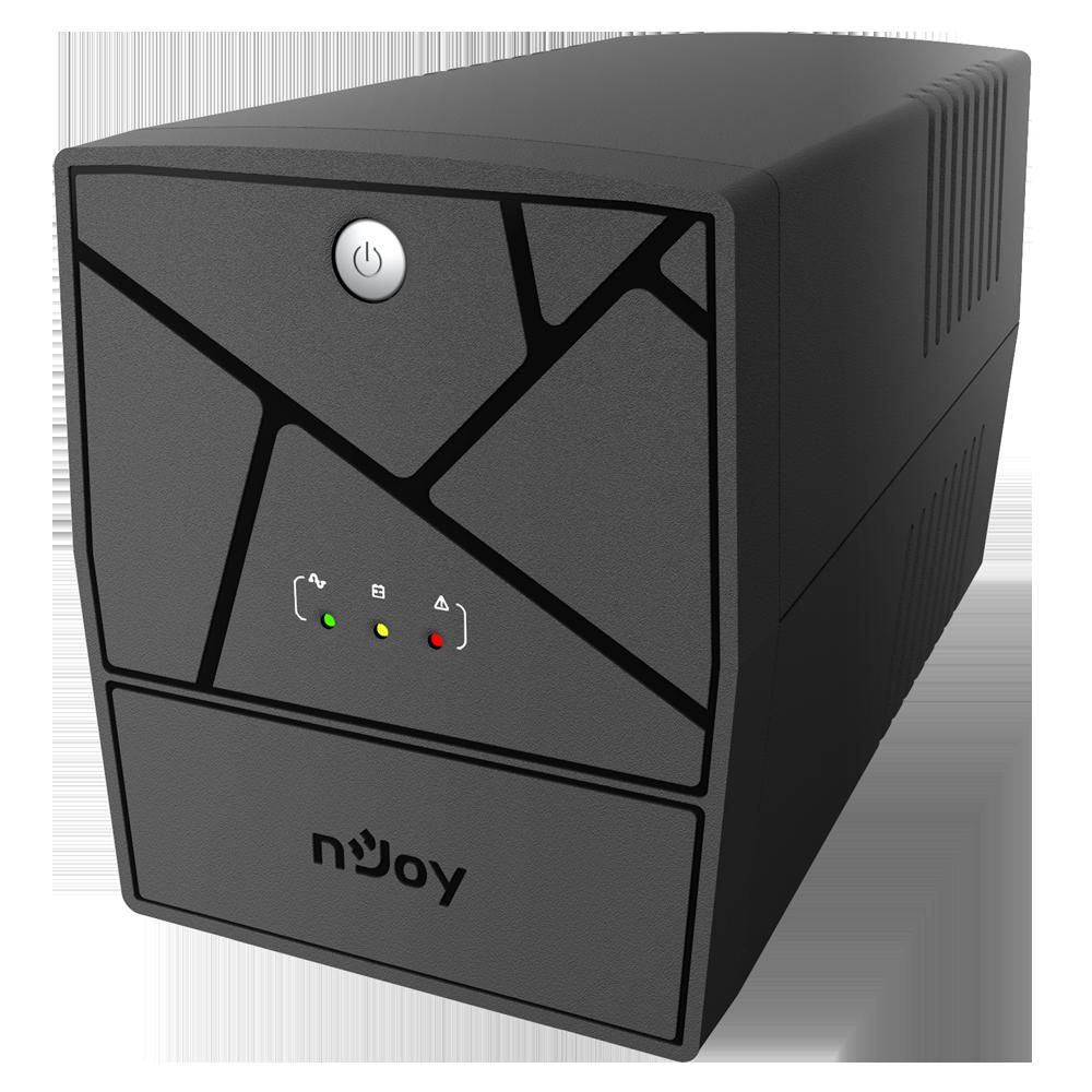 UPS nJoy UPLI-LI100KU-CG01B, 1000 VA, 600 W, cu management, line-interactive, 4x Schuko, 10 minute (50% sarcina), Negru