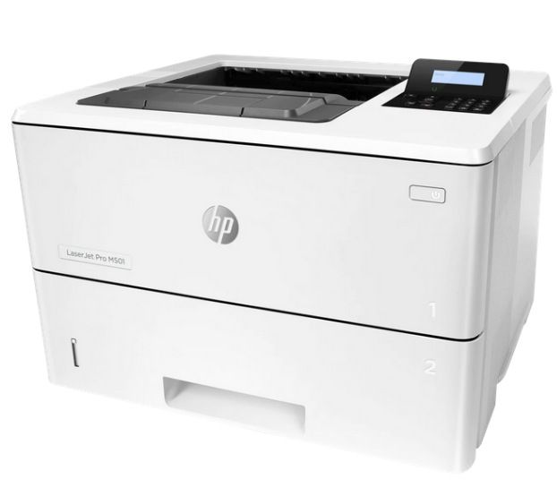 Imprimanta laser Mono HP Laserjet Pro M501dn; A4, max 43ppm (34ipm Duplex), 600x600dpi (4800x600 enhanced dpi Black), 256MB RAM, procesor 1.5GHz, fpo 5.8 sec (ready), HP PCL 5, HP PCL 6, HP Postscript Level 3 emulation, direct PDF (v1.7) printing, URF, PCLM, PWG, tavi 100+550 coli, Duplex, display