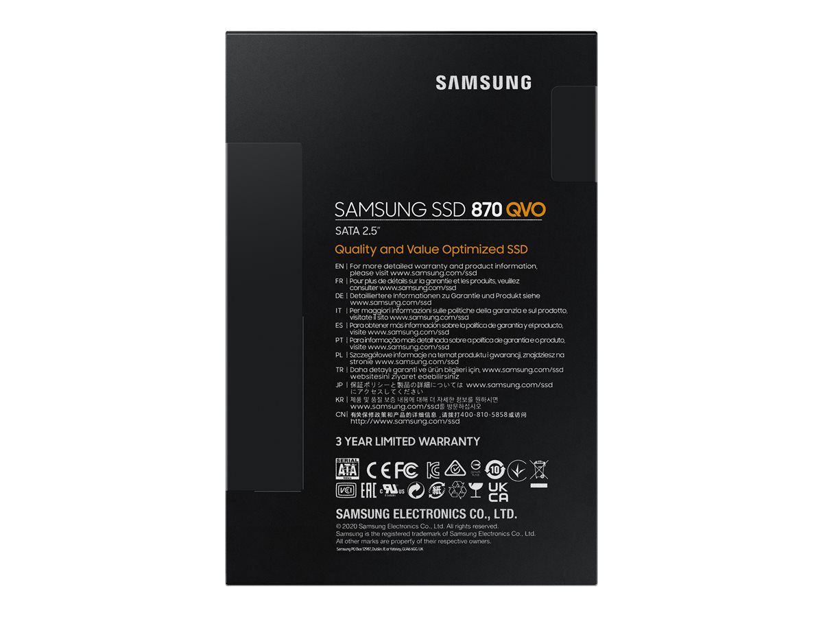 SSD Samsung 870 QVO 2 TB SATA III 2.5 inch