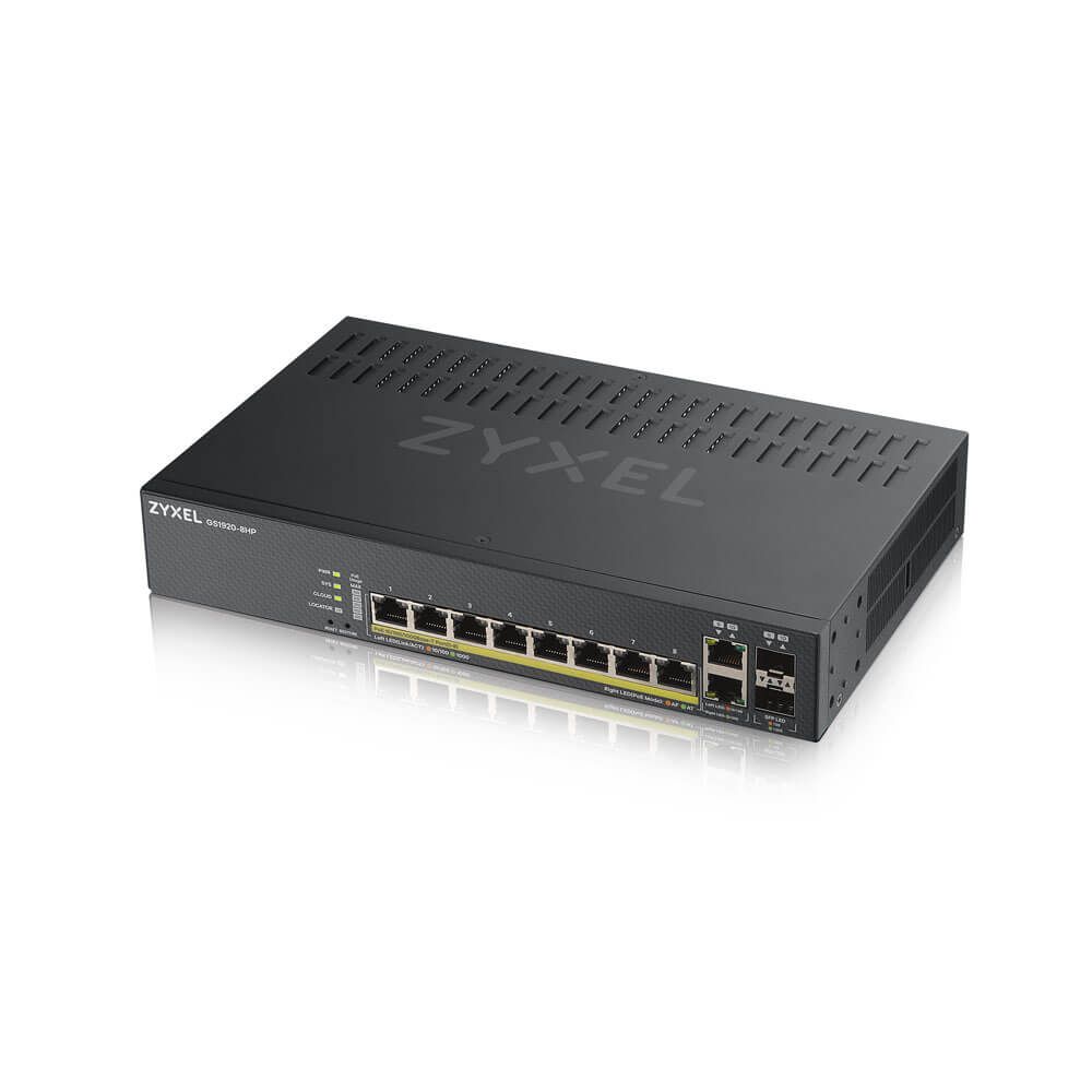 Switch Zyxel GS1920-8HPV2-EU0101F, 8 porturi 10/100/1000 Mbps