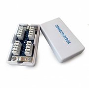 MUFA RJ-45 GEMBIRD pt. cablu FTP, Cat5e, RJ-45 (T) | RJ-45 (T) tip pass-through, ecranat, plastic cu metal, 10 buc,  LC-PTF-01/10