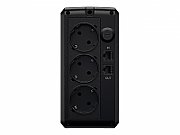UPS Cyber Power UT650EG, 650 VA, 360 W, fara management, line-interactive, 3x Schuko, 12V 5Ah LED, Tower, Negru