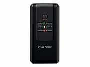 UPS Cyber Power UT650EG, 650 VA, 360 W, fara management, line-interactive, 3x Schuko, 12V 5Ah LED, Tower, Negru